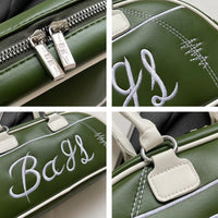 Thumbnail for Embroidery Solid Color Long Handle Boston Bag