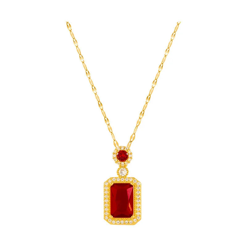 Stainless Steel Zircon Pendant