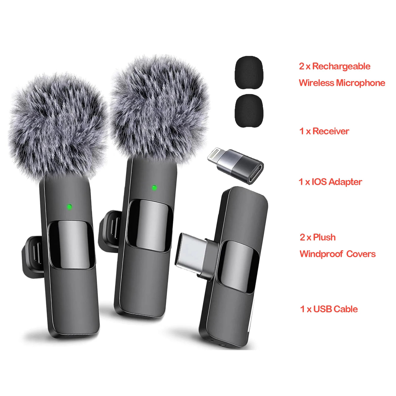 Professional Wireless Recording Mic for Interview & Podcast