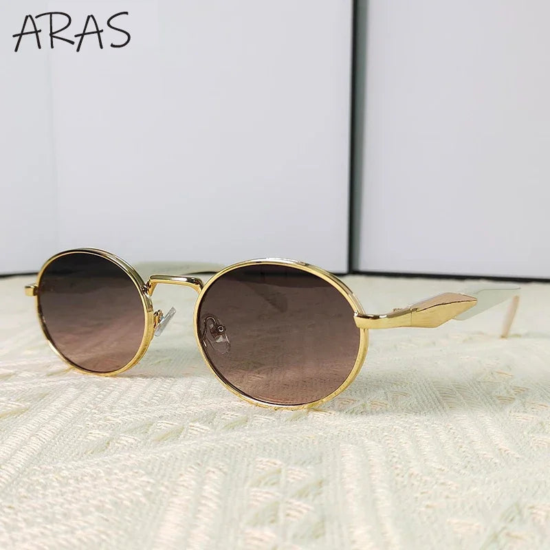 Small Oval Metal Sunglass
