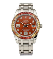 Rolex Datejust Orange Dial REP016821 33 mm Master Automatic