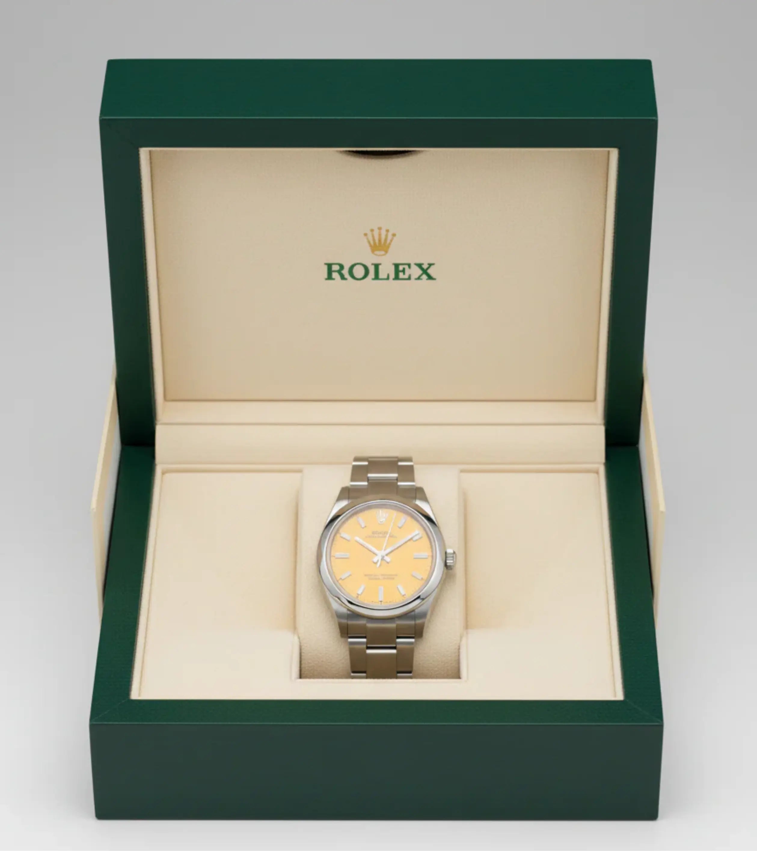 Rolex Oyster Perpetual Lady Yellow Dial 277200 31 mm Master Automatic
