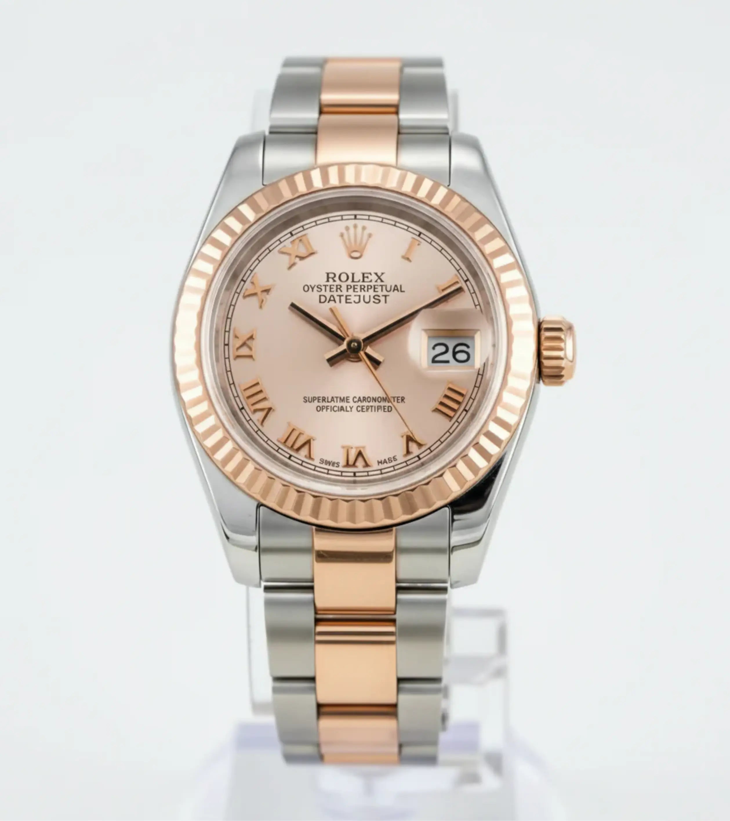 Rolex Lady-Datejust Rose Dial 179171 26 mm High Quality Master Automatic