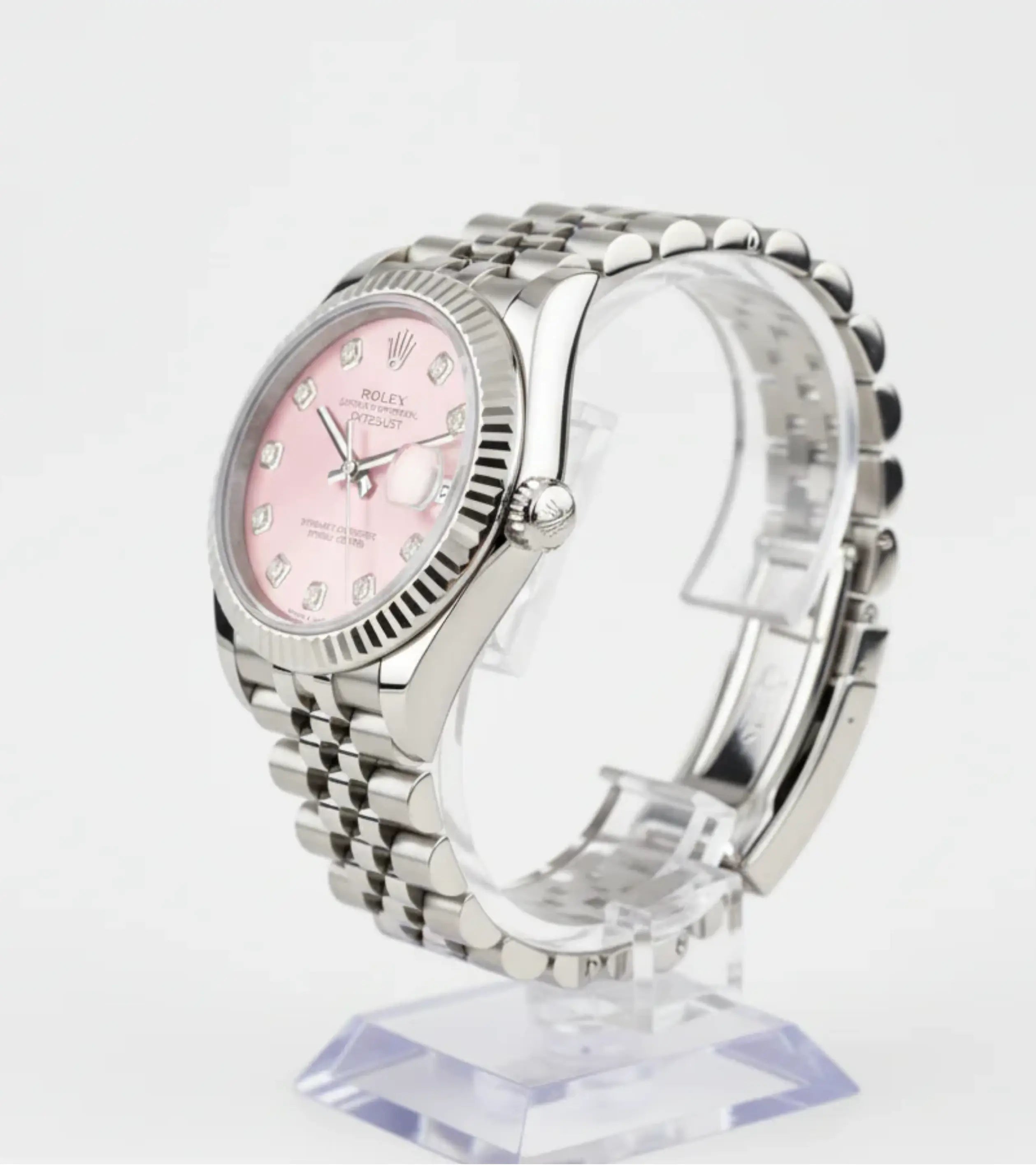 Rolex Datejust Pink Diamond Dial 278274-0032 31 mm Master Automatic