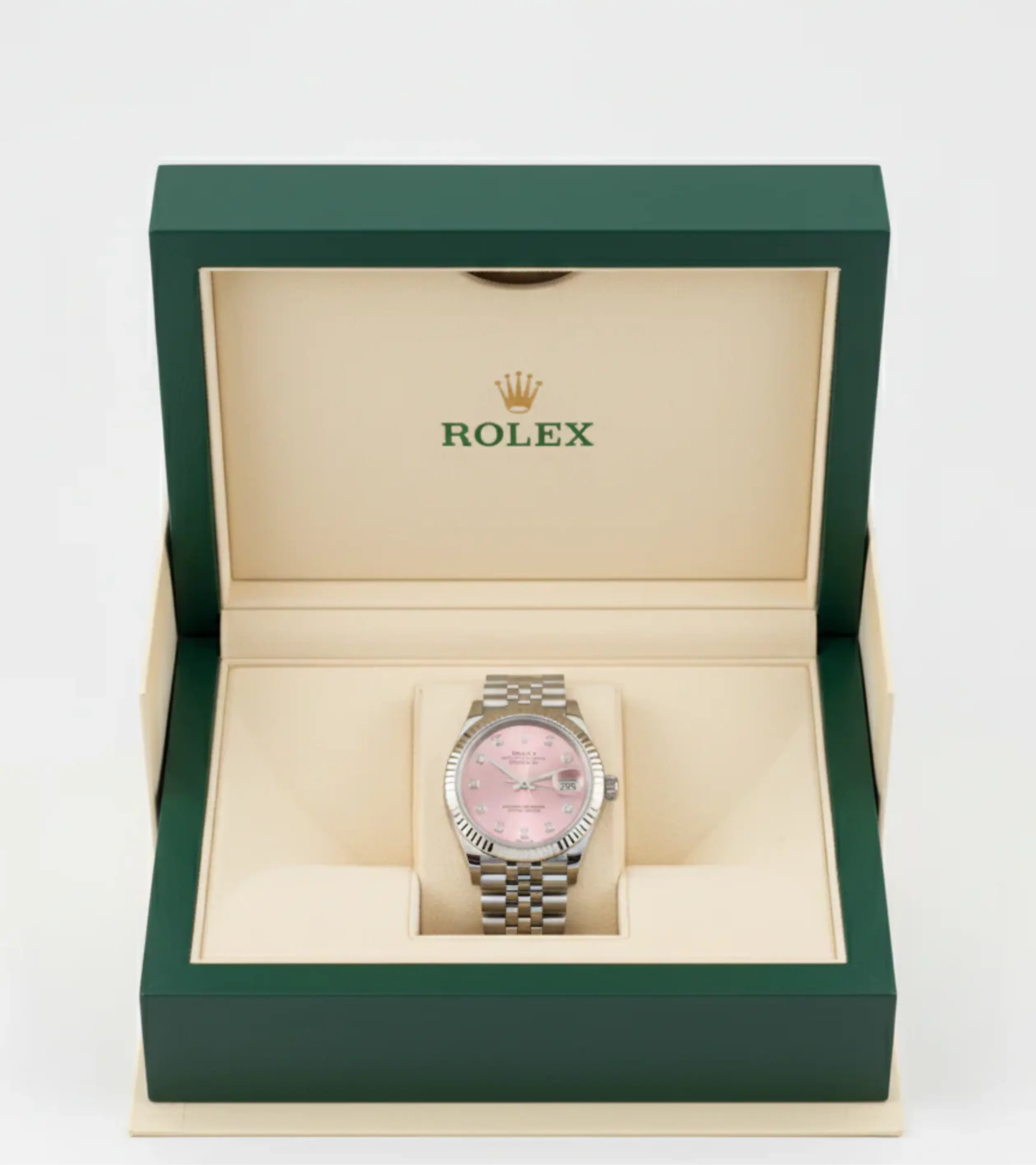 Rolex Datejust Pink Diamond Dial 278274-0032 31 mm Master Automatic