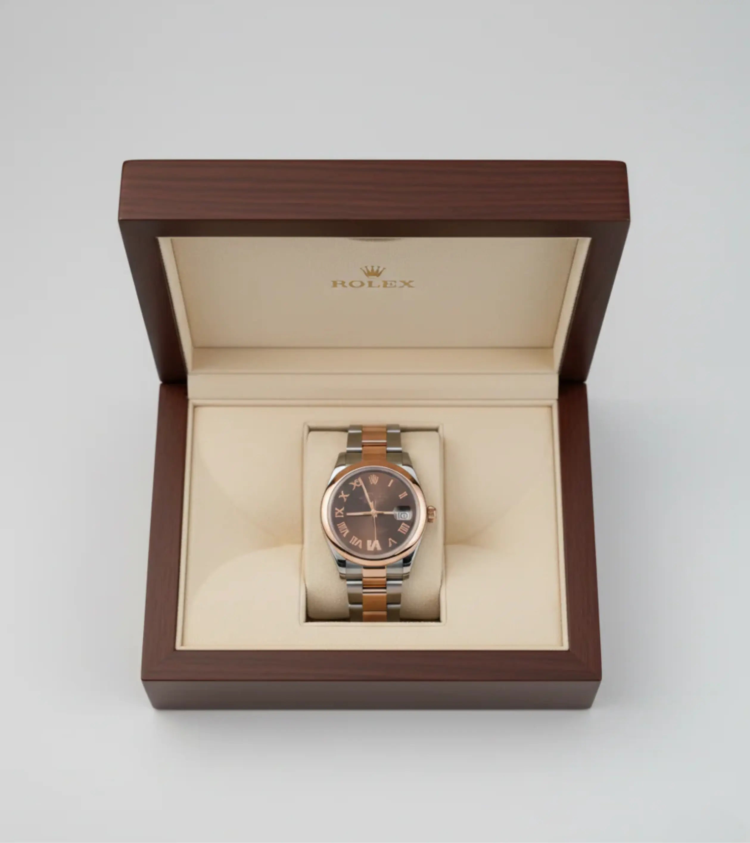 Rolex Datejust Chocolate Roman Diamond Dial 278241-0003 31 mm Master Automatic