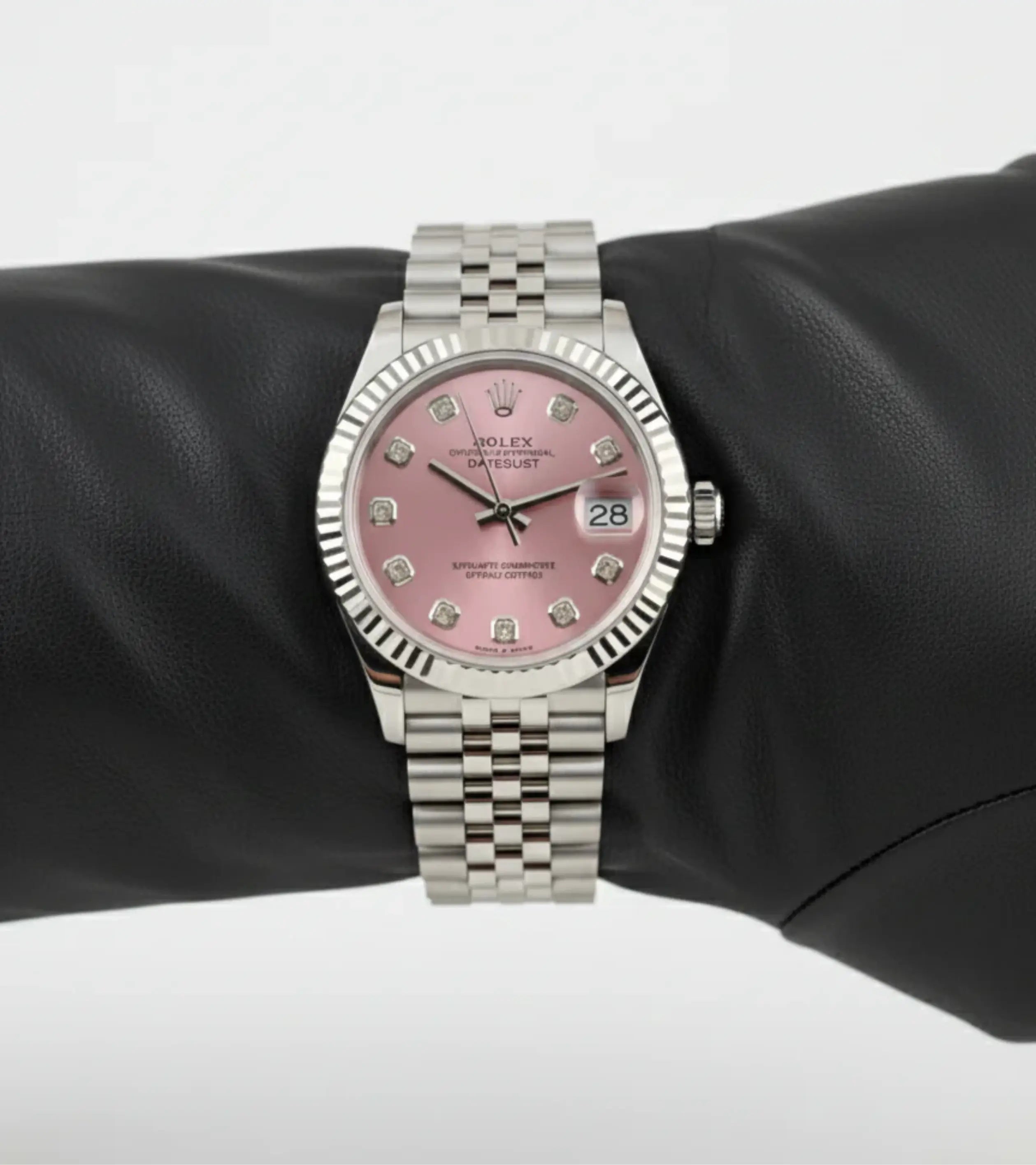 Rolex Datejust Pink Diamond Dial 278274-0032 31 mm Master Automatic