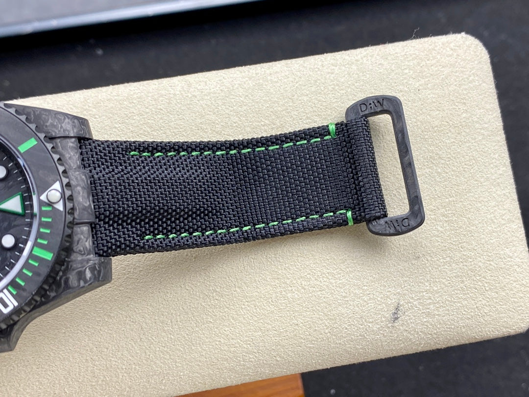 Rolex Submariner Carbon Green watch.