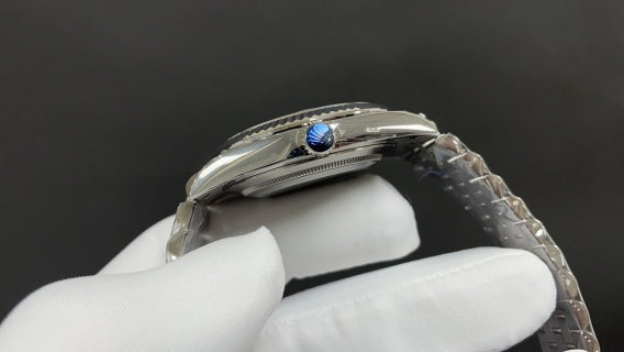 Rolex Datejust 41 with a black dial and a Jubilee bracelet