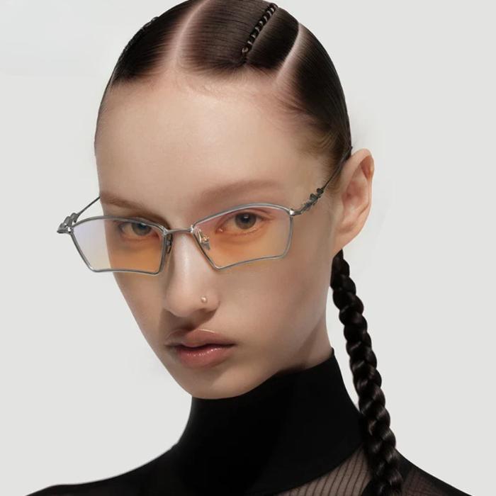 Metal Frame Rectangle Sunglass