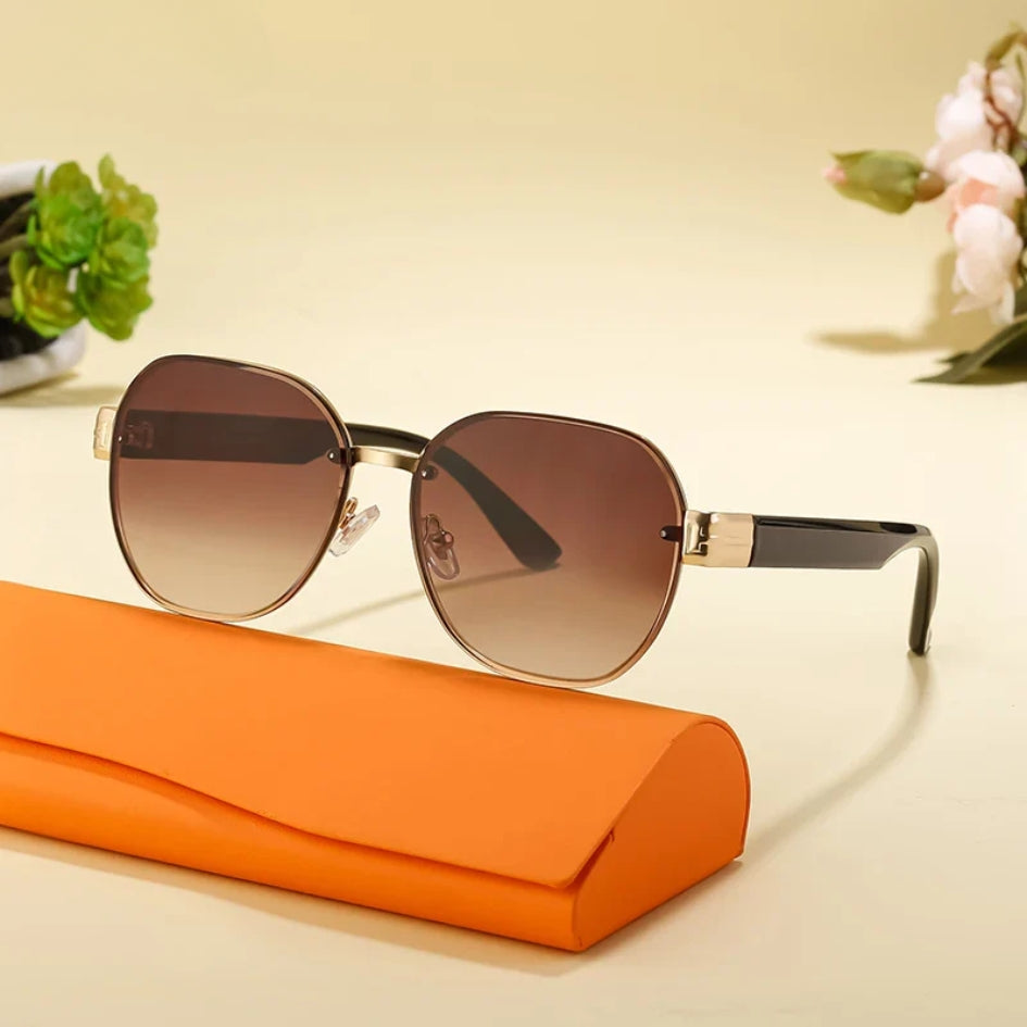 Oversized Rimless Square Sunglass